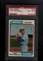 1974 Topps #253 John Boccabella PSA 8 NM-MT MONTREAL EXPOS